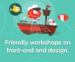 Boost your skills online, with our friendly online workshops on front-end and design.