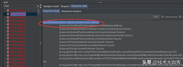 Jmeter压测错误，Address already in use: connect
