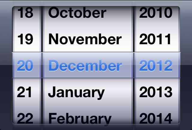 iOS Date Picker