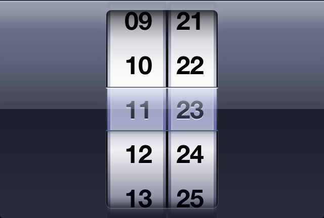 iOS Time Picker