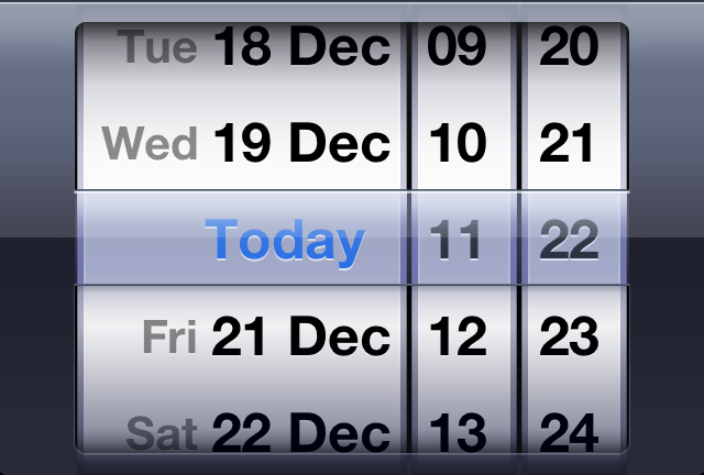 iOS DateTime Picker